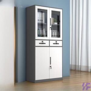 2-door storage filing cabinet with durable lockable steel construction and spacious interior shelving, secure and organized office storage solution for documents and supplies in corporate and home workspaces in Kenya.