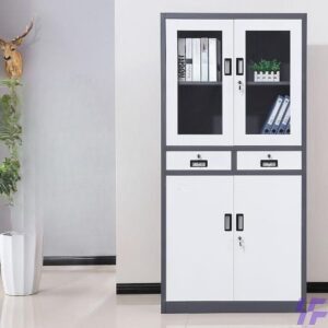 2-door storage filing cabinet with durable lockable steel construction and spacious interior shelving, secure and organized office storage solution for documents and supplies in corporate and home workspaces in Kenya.