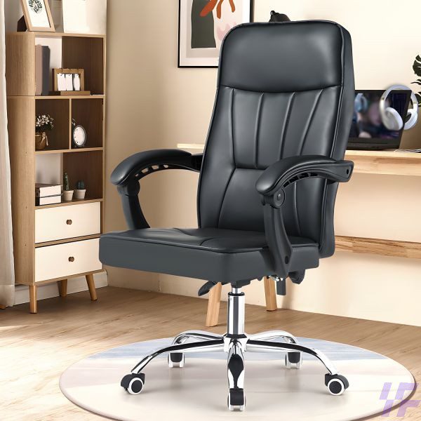 Reclining executive office chair with ergonomic high-back design, adjustable recline function, and premium cushioned support, comfortable seating for long working hours in office and home workspaces in Kenya.