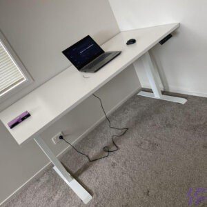 120cm electric adjustable table with motorized height adjustment, spacious durable work surface, and ergonomic sit-stand design, ideal for modern offices and home workspaces in Kenya.