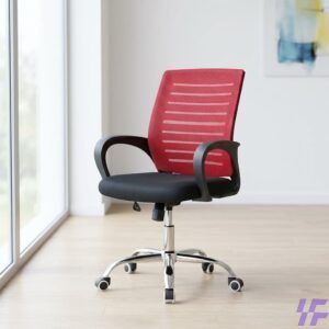 Strong mesh office chair with breathable backrest, ergonomic lumbar support, and durable heavy-duty frame, comfortable seating solution for long working hours in office and home workspaces in Kenya.
