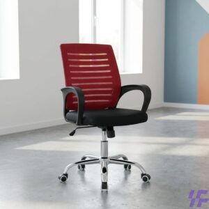 Strong mesh office chair with breathable backrest, ergonomic lumbar support, and durable heavy-duty frame, comfortable seating solution for long working hours in office and home workspaces in Kenya.