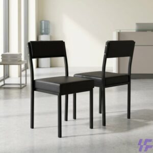 Stackable leather visitor seat with cushioned seating, durable upholstery, and strong lightweight frame, space-saving and comfortable chair ideal for office reception, meeting rooms, and waiting areas in Kenya.