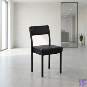 Stackable leather visitor seat with cushioned seating, durable upholstery, and strong lightweight frame, space-saving and comfortable chair ideal for office reception, meeting rooms, and waiting areas in Kenya.