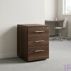 3-Drawer Movable Pedestal