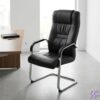 Black Leather Conference Chair