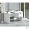 1.2m White Study Desk