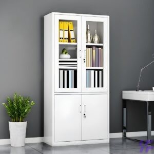 Half Glass Metallic office Filing Cabinet