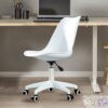 Modern White Swivel Office Chair