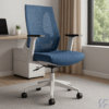 Lama Low Back Office Chair – Navy White