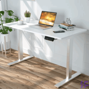 White Adjustable Standing Table
