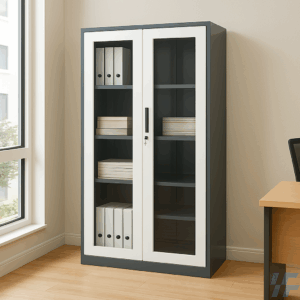 Office Full Glass Storage Cabinet