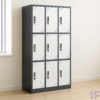 9 Locker Storage Cabinet