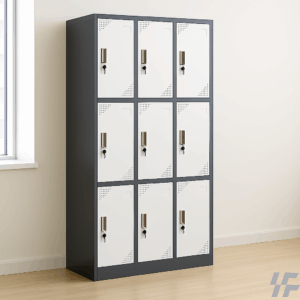 9 Locker Storage Cabinet