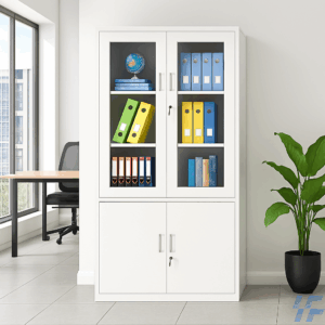 Half Glass Filling Storage Cabinet