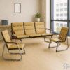 Brown 5 Seater Waiting Sofa