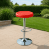 Red Adjustable Barstool
