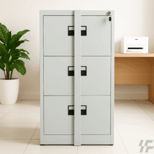 3 Drawer Filling Cabinet With A Bar