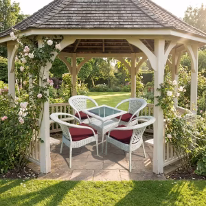 4 Seater Rattan Cushioned Set