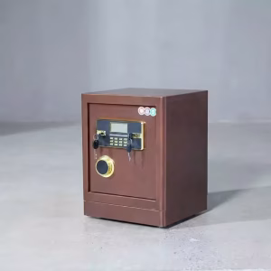 80Kg fireproof safe with reinforced steel construction in an office environment
