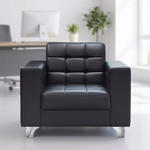 1 seater office sofa in a modern reception area