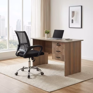 Office chair and desk combo for professional workspaces