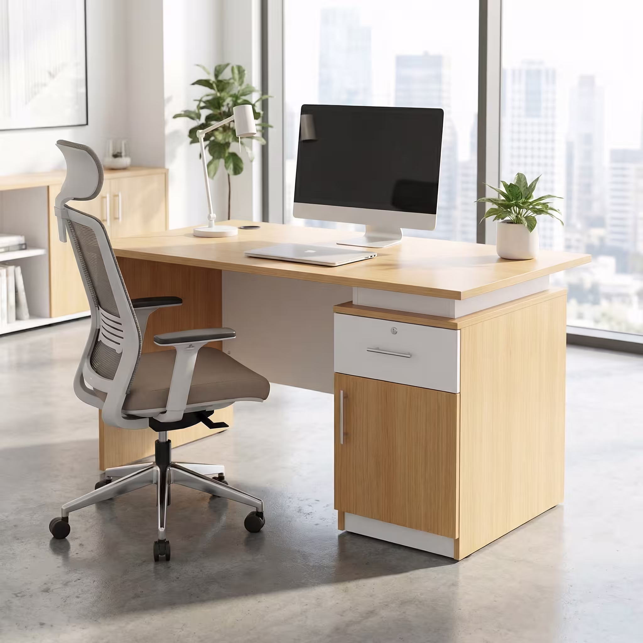 1.2m beige local study desk 1.2M beige local study desk for home and student use