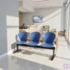 Blue Plastic Reception Bench