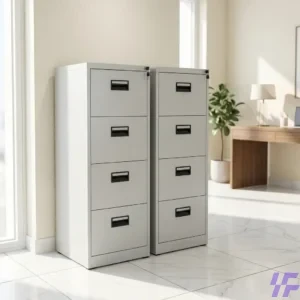 Space-Saving Vertical Steel Office Filing Cabinet with Secure Central Locking System and Reinforced Cold-Rolled Steel Drawers for Professional Document Storage