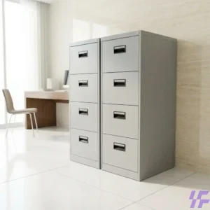 Space-Saving Vertical Steel Office Filing Cabinet with Secure Central Locking System and Reinforced Cold-Rolled Steel Drawers for Professional Document Storage