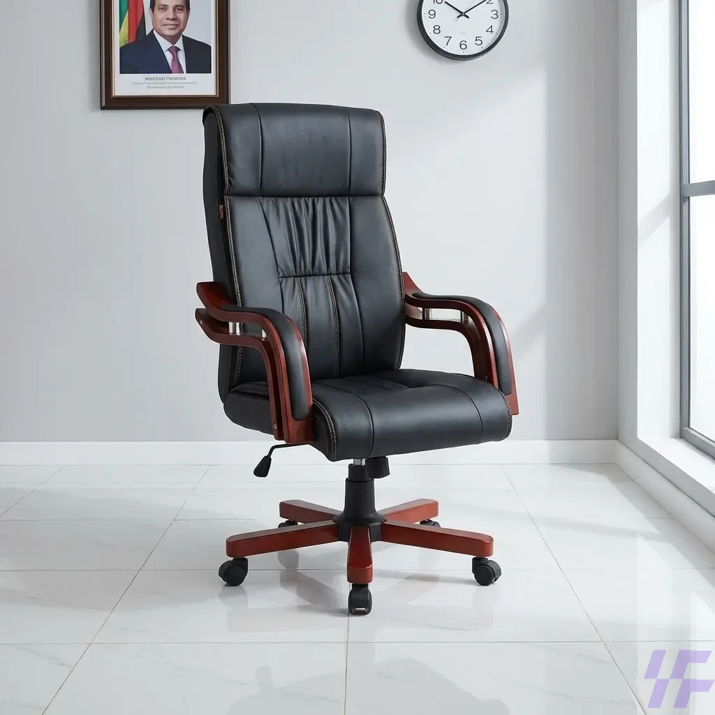 Premium Executive High Back Chair with Ergonomic Lumbar Support, Breathable Mesh Backrest, and Adjustable Padded Armrests for Professional Boardroom and Office Comfort Premium Executive High Back Chair with Ergonomic Lumbar Support, Breathable Mesh Backrest, and Adjustable Padded Armrests for Professional Boardroom and Office Comfort