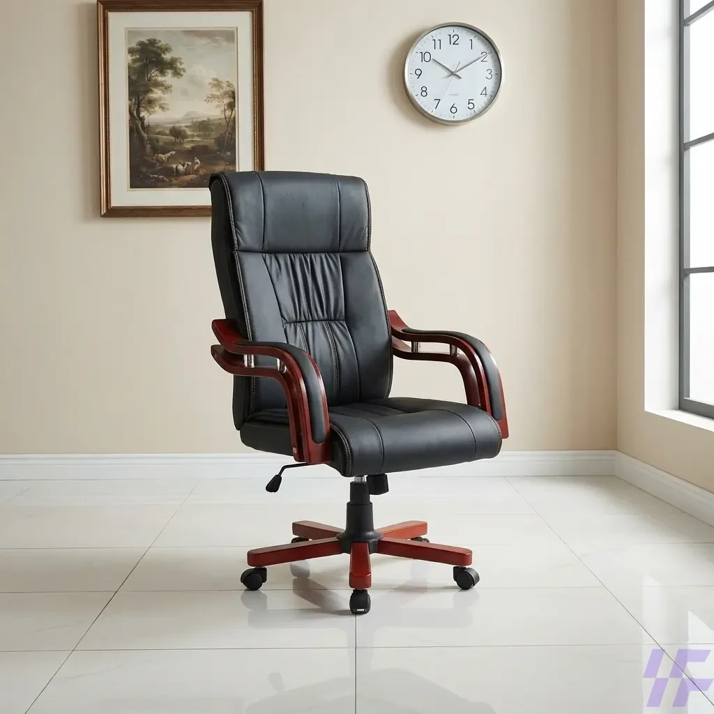 Premium Executive High Back Chair with Ergonomic Lumbar Support, Breathable Mesh Backrest, and Adjustable Padded Armrests for Professional Boardroom and Office Comfort Premium Executive High Back Chair with Ergonomic Lumbar Support, Breathable Mesh Backrest, and Adjustable Padded Armrests for Professional Boardroom and Office Comfort