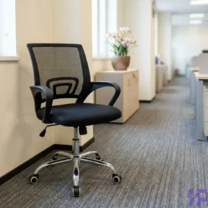 Low back clerical chair with ergonomic design, breathable seat, and smooth swivel base, comfortable space-saving office seating for desks, reception, and workstations in Kenya