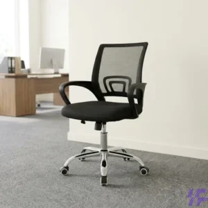 Low back clerical chair with ergonomic design, breathable seat, and smooth swivel base, comfortable space-saving office seating for desks, reception, and workstations in Kenya