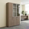 3-Door Wooden Filing Cabinet