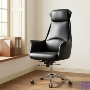 High back executive chair with ergonomic lumbar support, premium cushioning, and adjustable height for superior comfort in office, boardroom, and home workspace use in Kenya