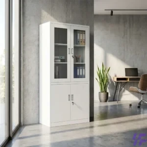 Steel lockable file cabinet with heavy-duty construction and secure multi-drawer storage, durable office organizer for safe document filing and workspace organization in Kenya