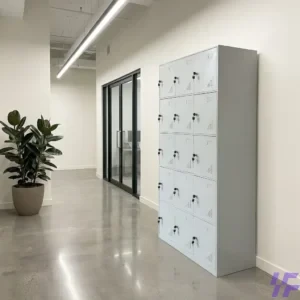 15-locker filing cabinet with durable steel construction and secure individual compartments, heavy-duty storage solution for office, school, and staff locker organization in Kenya