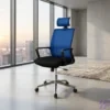 Blue Ergonomic Office Seat