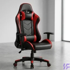 Adjustable red gaming chair with ergonomic high-back design, lumbar support, reclining function, and padded cushioning for comfortable gaming, office, and study use in Kenya