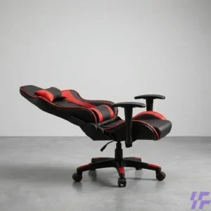 Adjustable red gaming chair with ergonomic high-back design, lumbar support, reclining function, and padded cushioning for comfortable gaming, office, and study use in Kenya