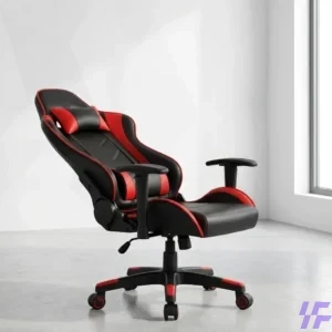 Adjustable red gaming chair with ergonomic high-back design, lumbar support, reclining function, and padded cushioning for comfortable gaming, office, and study use in Kenya