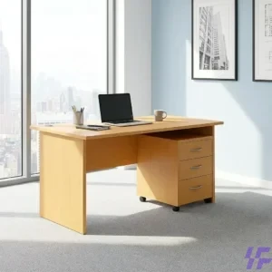 140cm wooden office desk with spacious durable tabletop and sturdy modern frame, professional workstation ideal for office, study, and home workspace use in Kenya
