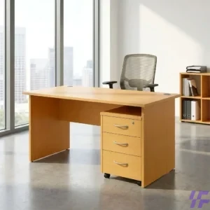 140cm wooden office desk with spacious durable tabletop and sturdy modern frame, professional workstation ideal for office, study, and home workspace use in Kenya