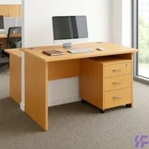 140cm wooden office desk with spacious durable tabletop and sturdy modern frame, professional workstation ideal for office, study, and home workspace use in Kenya