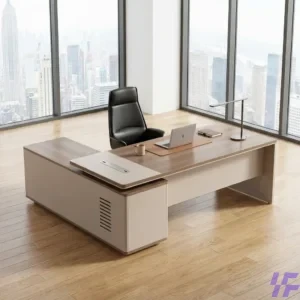1400mm L-shaped office desk with spacious corner design, durable work surface, and sturdy frame, efficient workstation ideal for office productivity and home workspace setups in Kenya