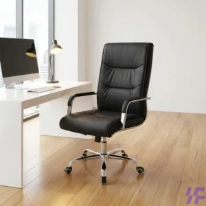 High back executive seat with ergonomic lumbar support, premium cushioning, and adjustable features, comfortable professional office chair for long working hours in corporate and home workspaces in Kenya
