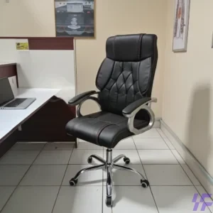 Executive office chair with ergonomic high-back design, adjustable height, and premium cushioning, comfortable professional seating for offices, boardrooms, and home workspaces in Kenya