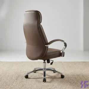 Brown executive office chair with ergonomic high-back support, premium cushioned seating, and adjustable height, stylish professional chair for executive offices and home workspaces in Kenya