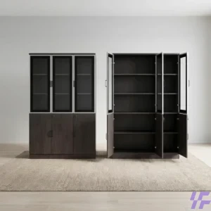 Executive wooden filing cabinet with lockable drawers, spacious storage compartments, and durable premium finish, elegant office organization solution for secure document filing in Kenya
